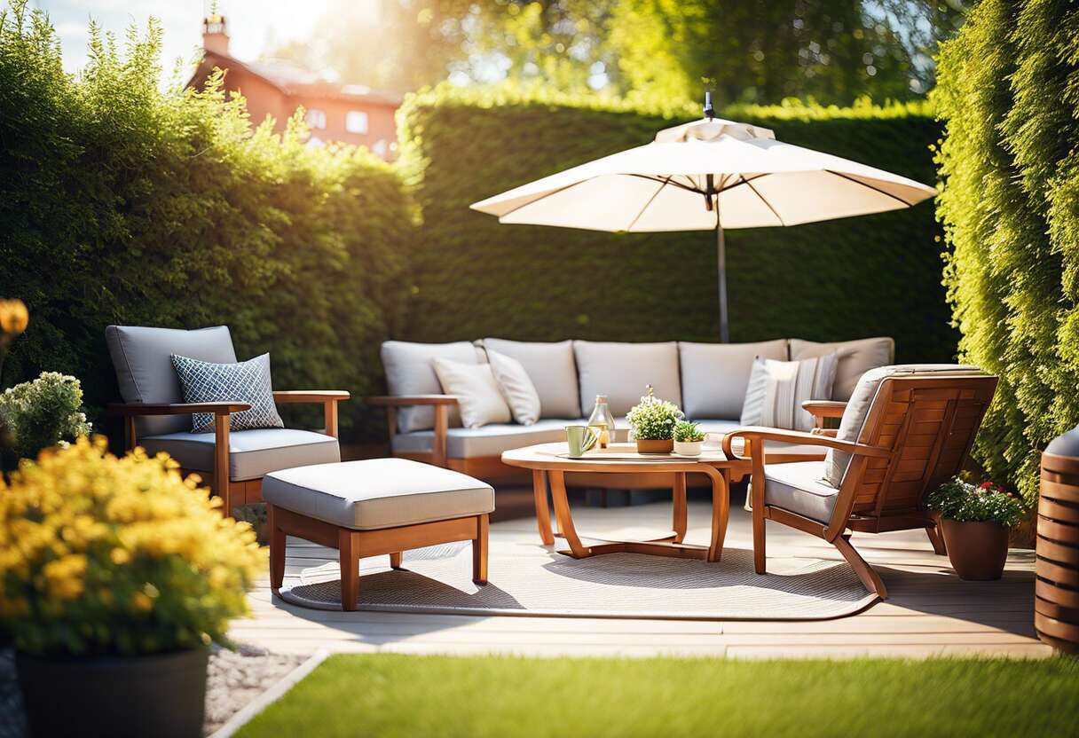 Développer un espace détente au jardin : mobilier et agencement