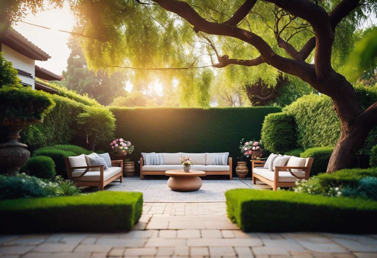 Sélectionner le mobilier adapté à un jardin relaxant