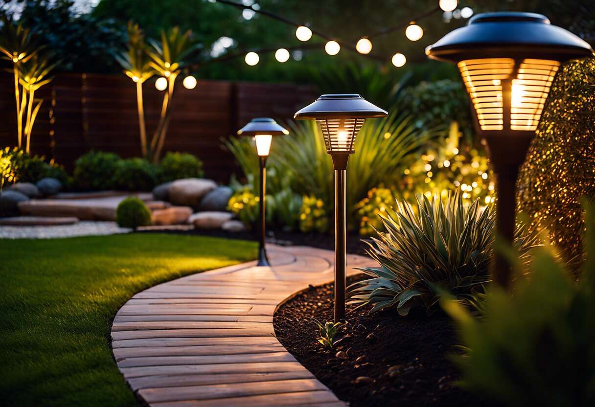 Luminaires solaires : éclairer son jardin sans électricité