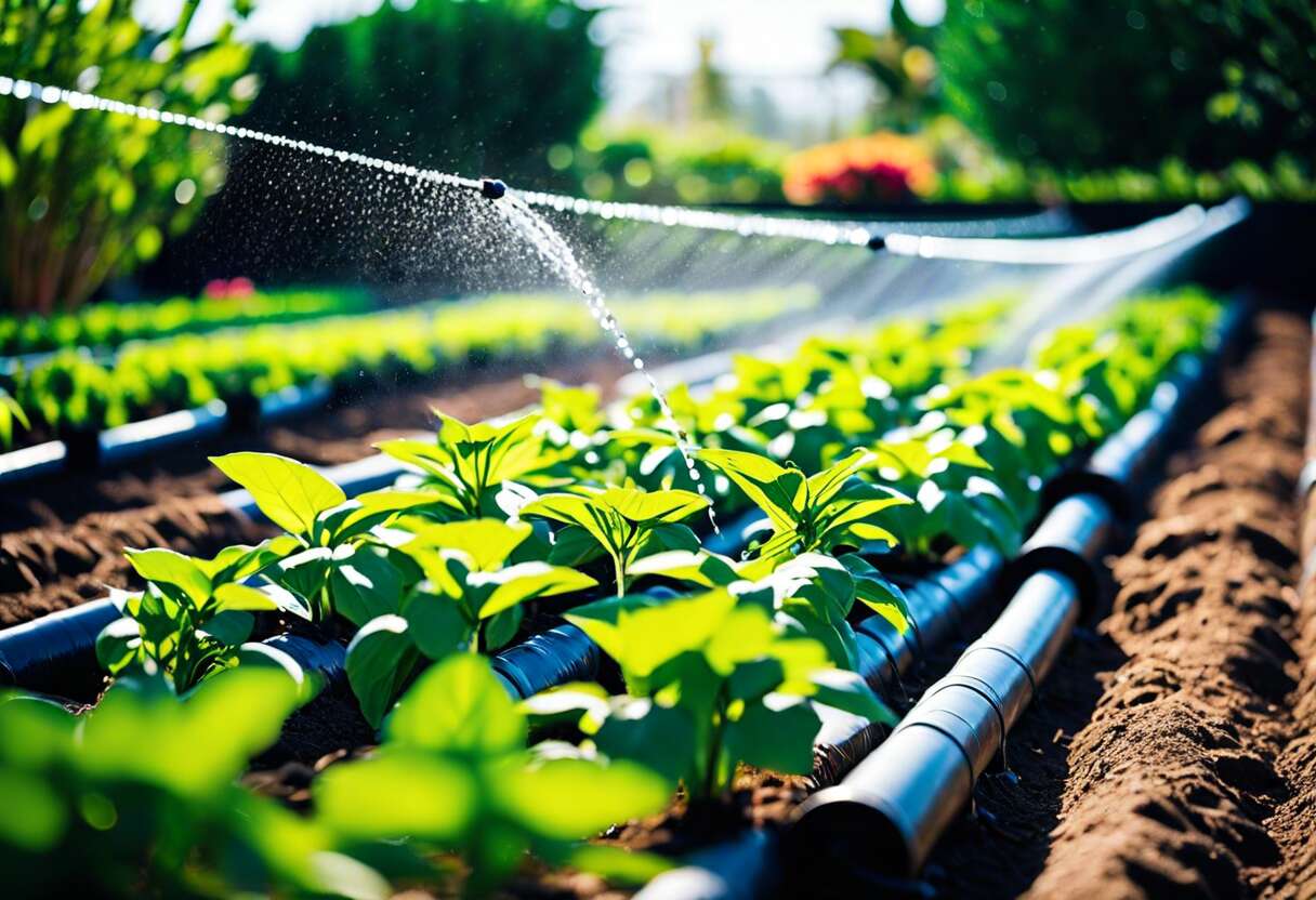 Irrigation goutte à goutte avec eau recyclée : montage et bénéfices