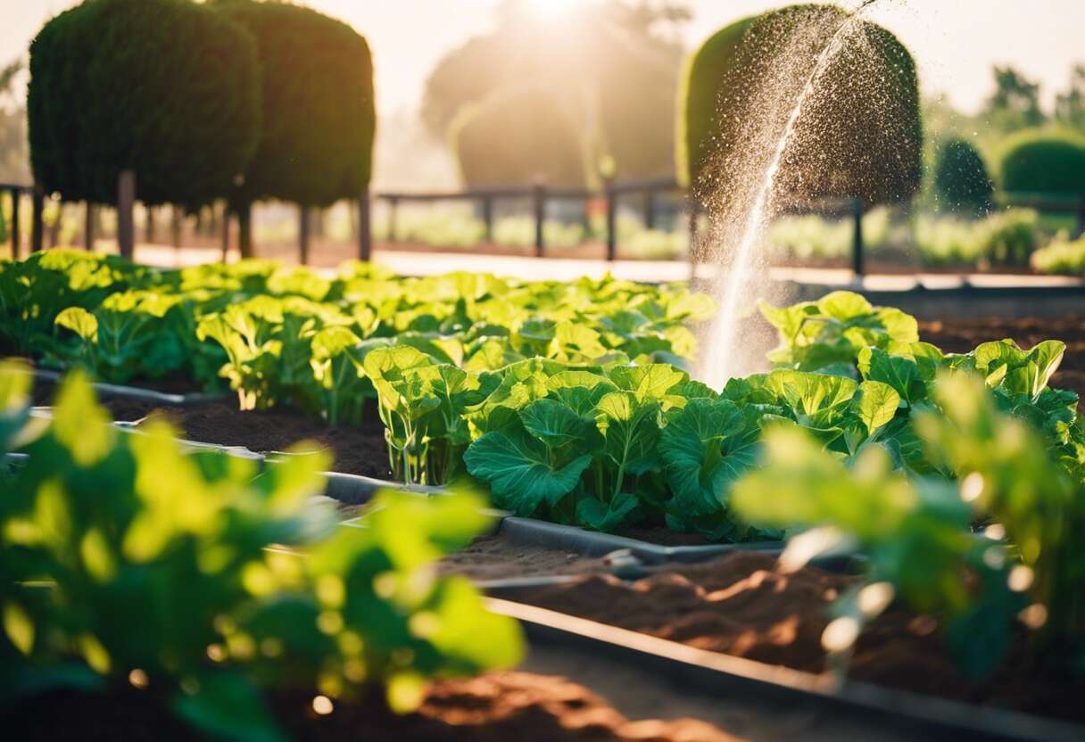 Économiser l'eau au potager pendant la canicule estivale