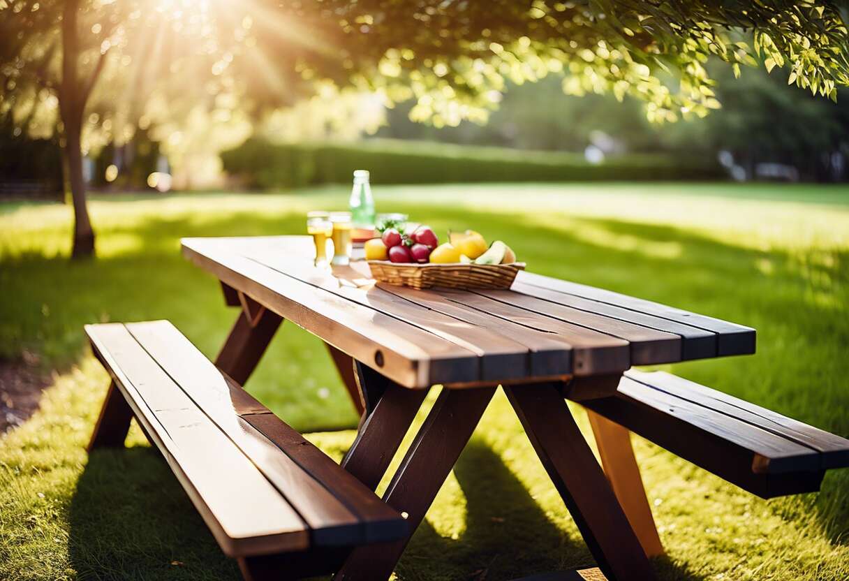 Choisir le bon matériau pour sa table de pique-nique