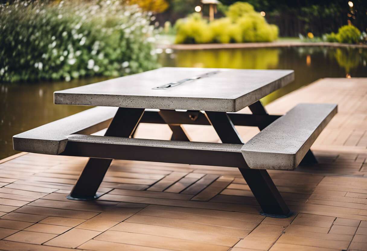 Les avantages d'une table de pique-nique en béton ou métal