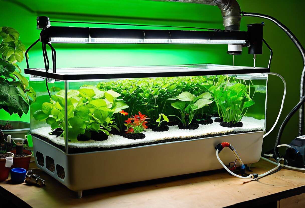 Aquaponie domestique : créer un système fertilisant auto-suffisant