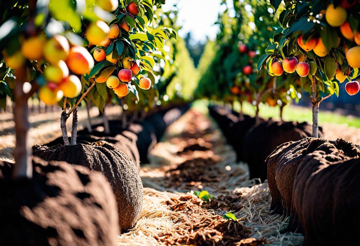 Maximiser la récolte d'un verger avec le bon choix de paillis