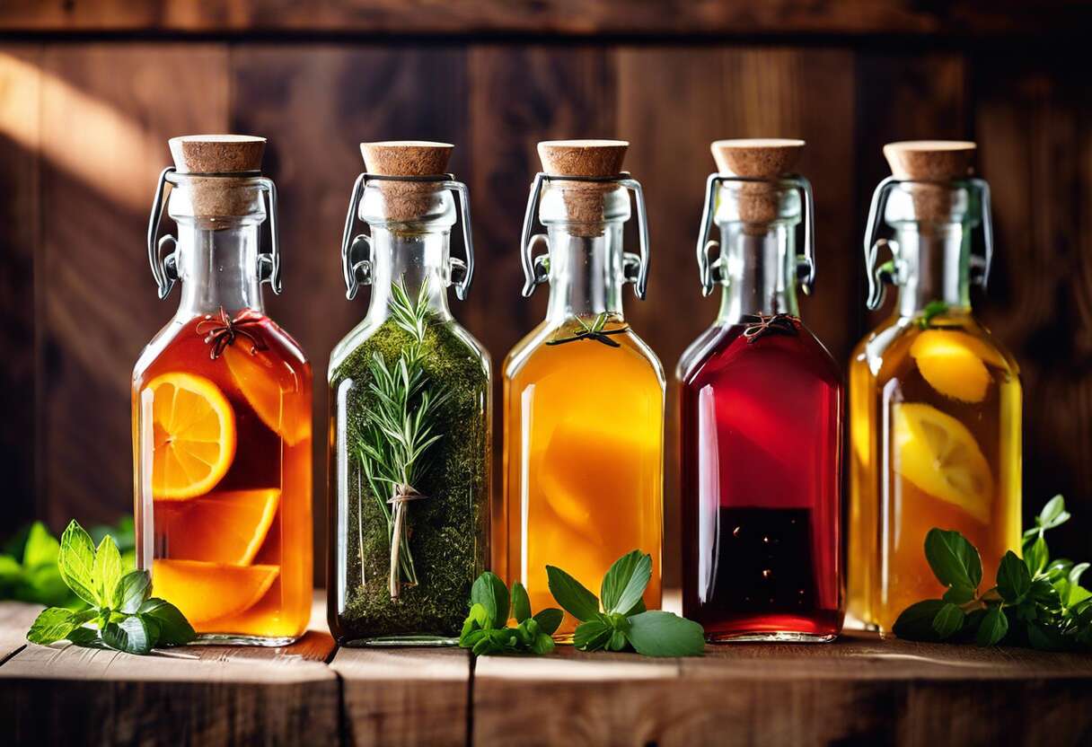 Vinaigres aromatisés : préparation et stockage longue durée