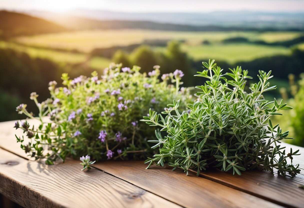 Thym sauvage vs thym cultivé : identifier les différences