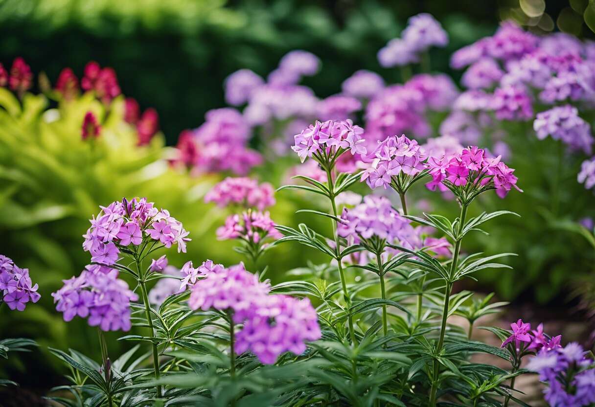 Associer les phlox au jardin : harmonie des couleurs et des textures