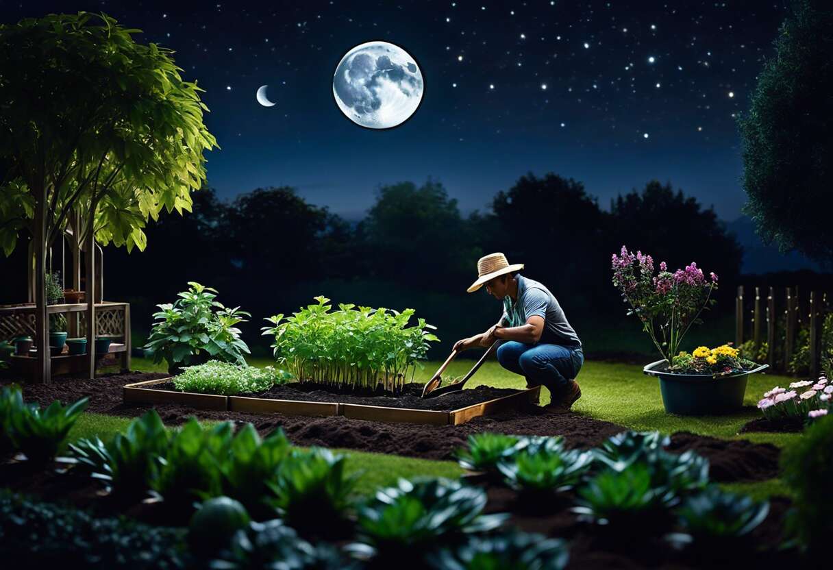 Phases lunaires et travaux au jardin : quand planter, semer ou récolter ?