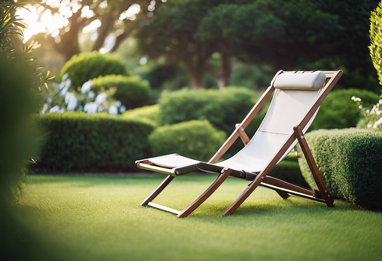 Choisir la chaise longue pliante idéale pour son espace extérieur