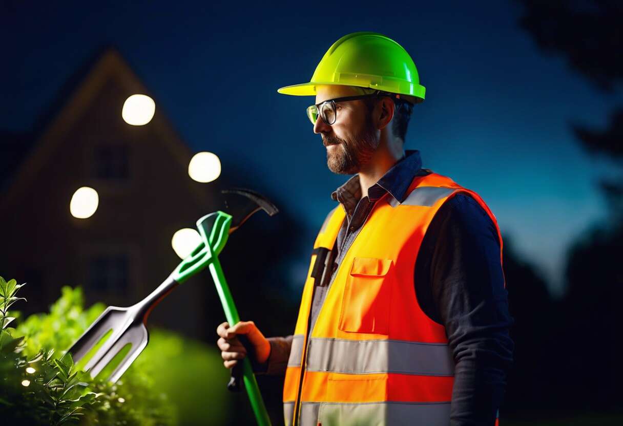Équipements réfléchissants : jardinez en toute sécurité à la nuit tombée