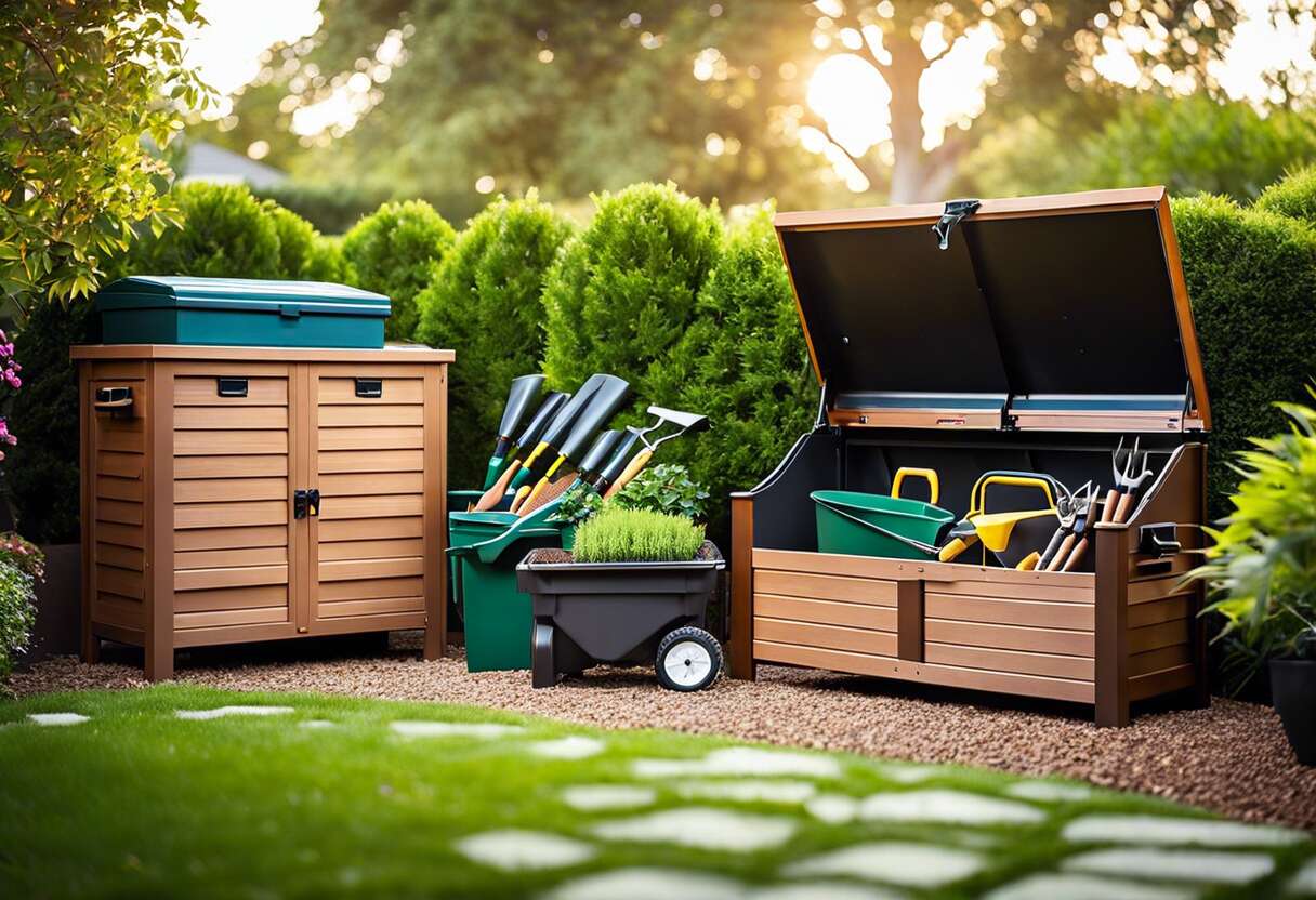 Coffres de rangement extérieur : protéger et organiser son matériel de jardin
