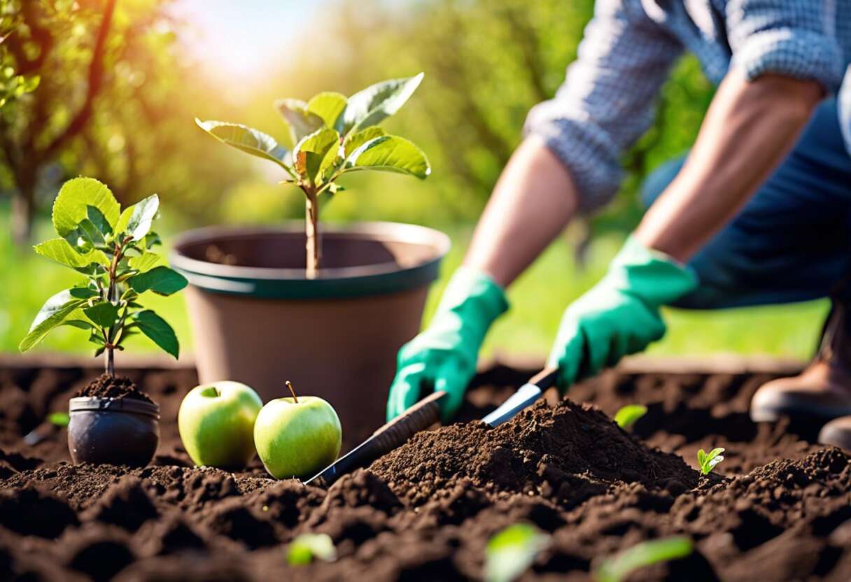 Préparer le sol avant la plantation du pommier