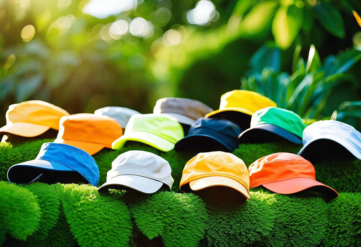 Casquettes et visières anti-UV pour le soin des plantes estival