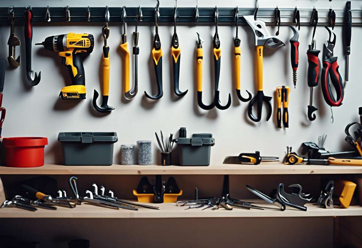 Crochets et supports muraux : la clé d'un rangement efficace des outils