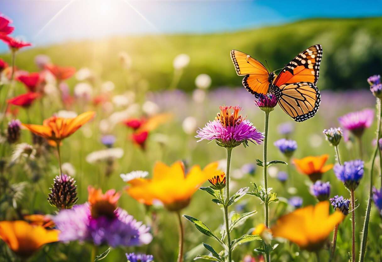 Prairie fleurie : semis et entretien pour une faune variée