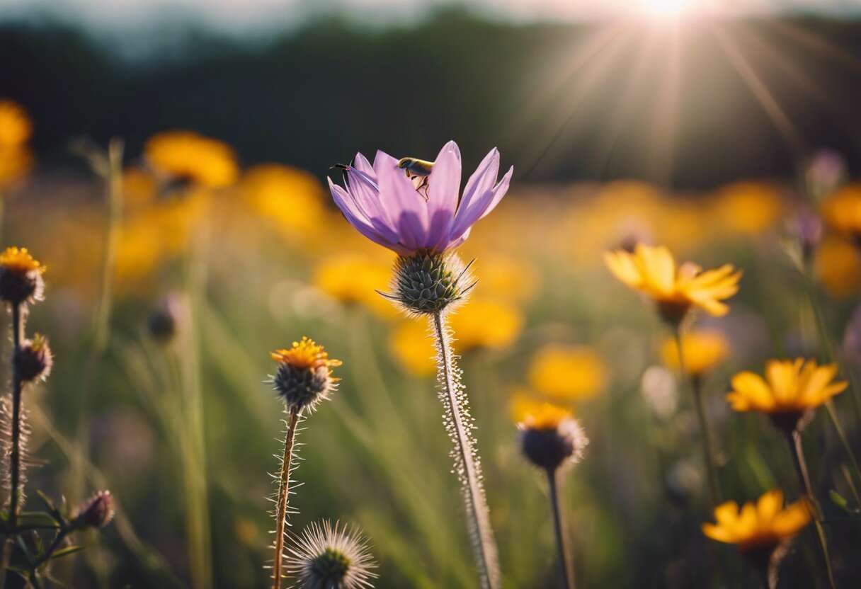 Entretien annuel d'une prairie fleurie durable