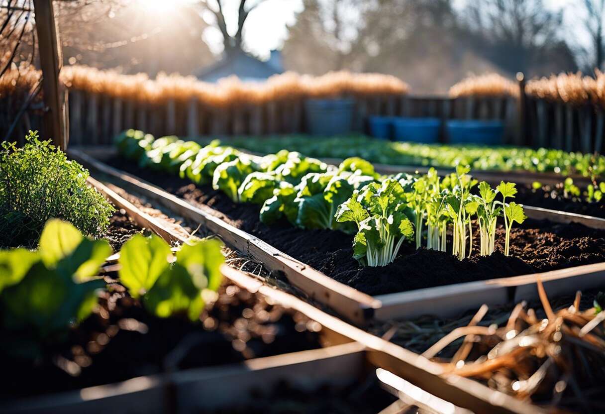 Les meilleures techniques de paillage pour isoler le sol du potager