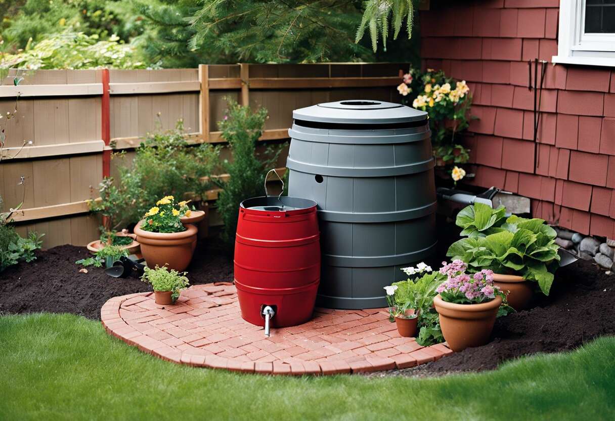 Barils de pluie décoratifs : allier esthétique et écologie au jardin