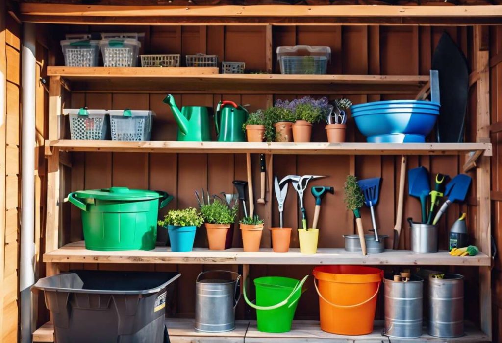 Guide d'achat : étagères robustes adaptées au matériel de jardinage