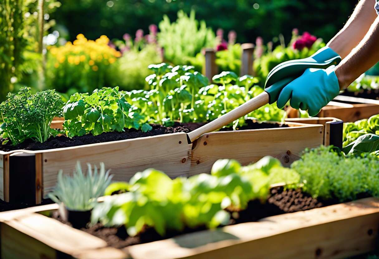 Entretien et astuces pour un potager surélevé prolifique et bio