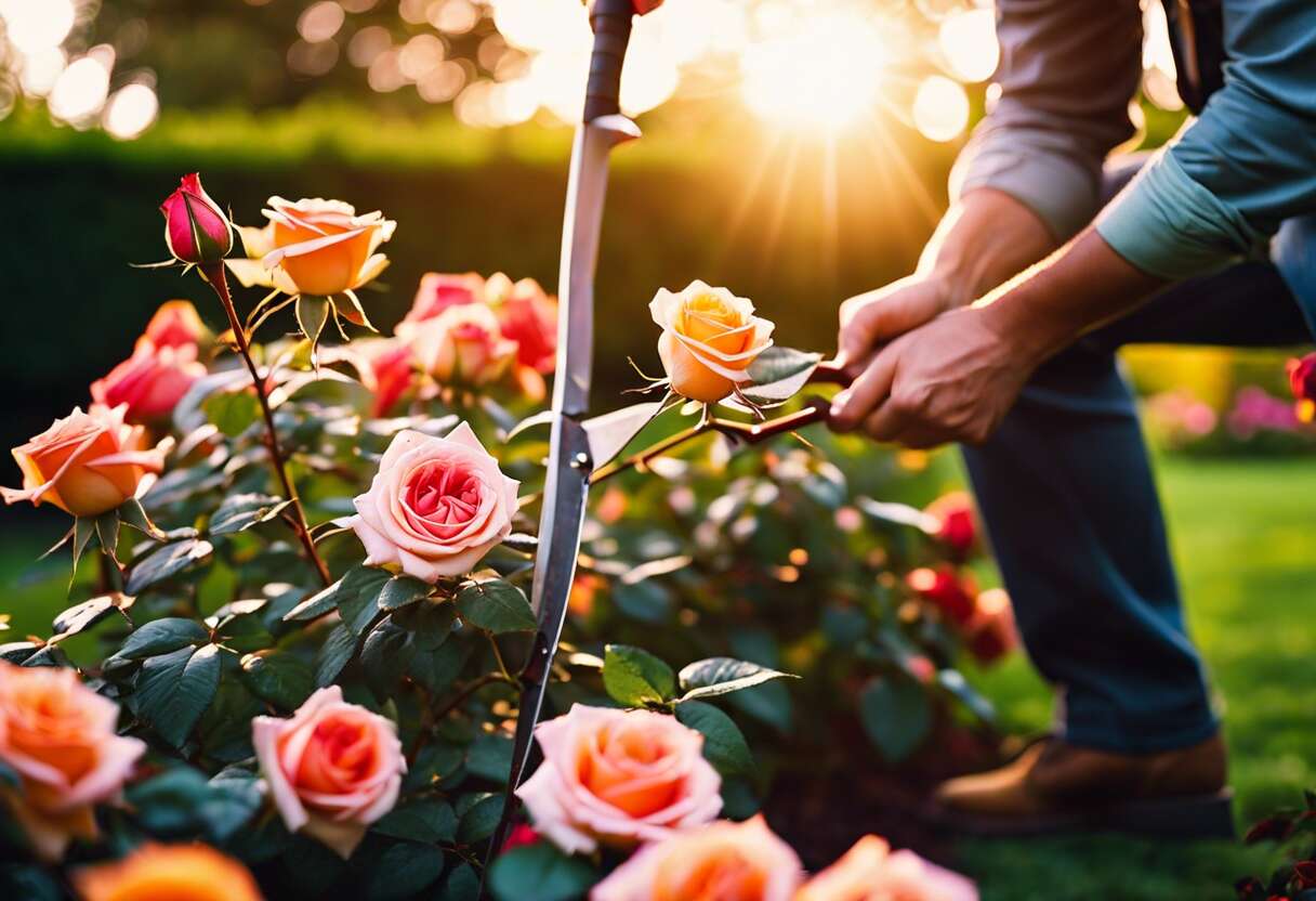 Taille des rosiers : techniques et périodes clés