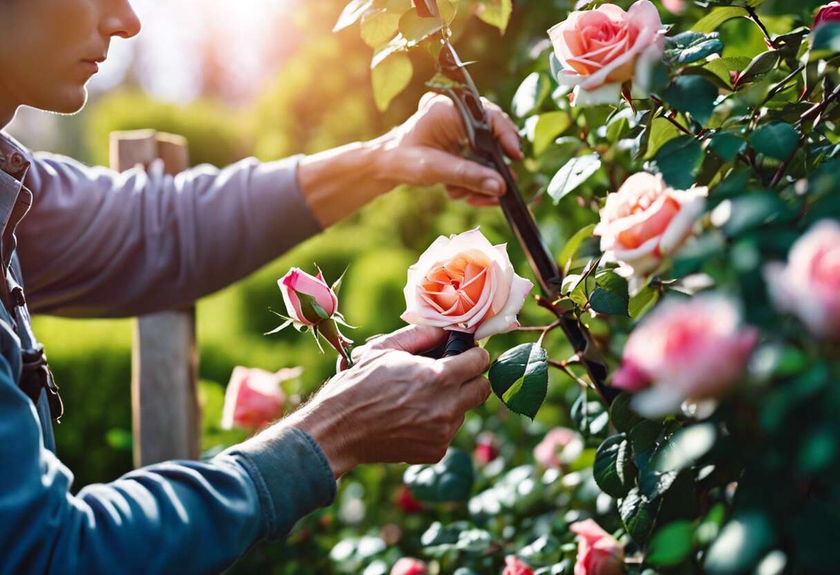Entretien post-taille : soins et astuces pour des rosiers en santé