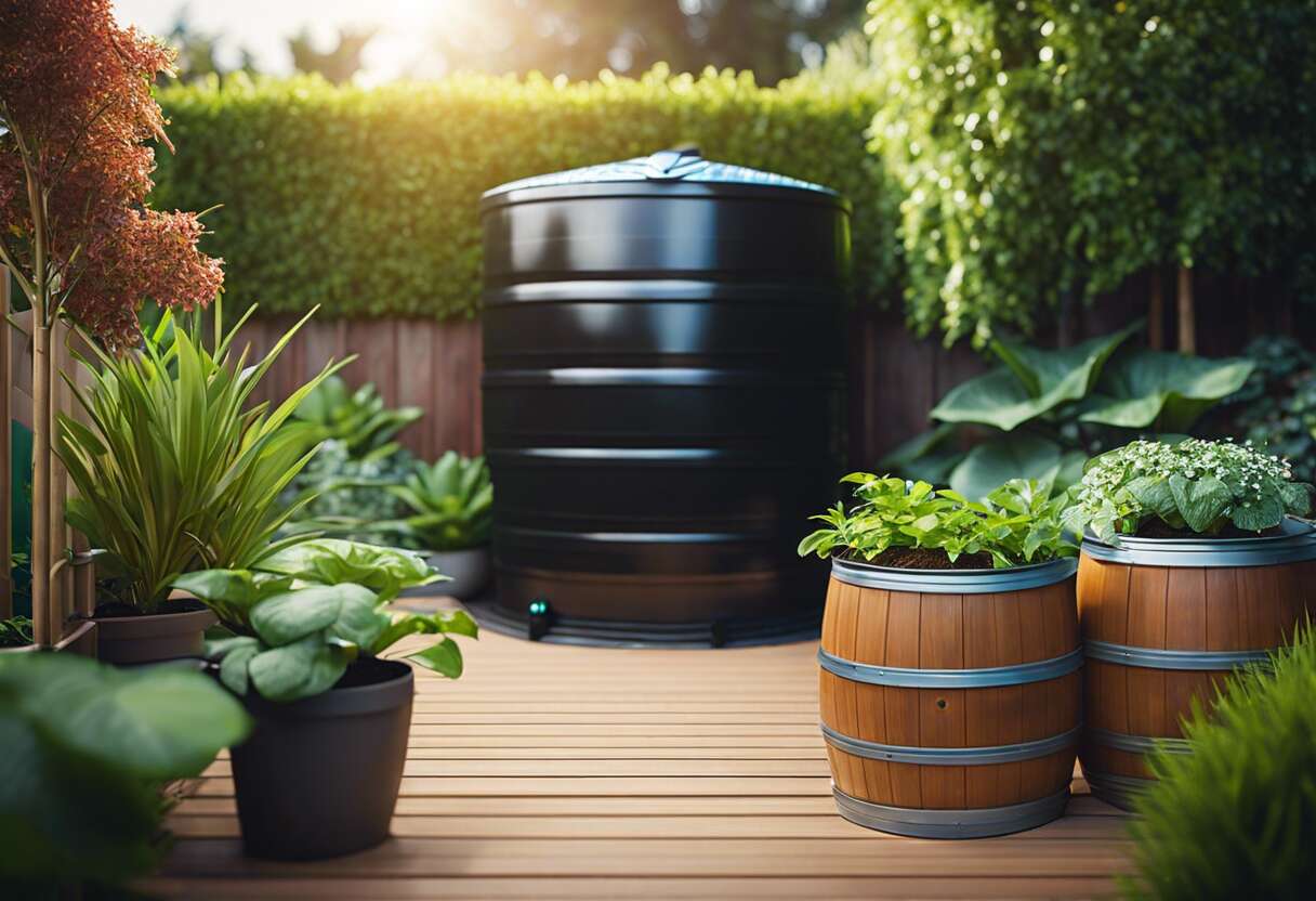 Récolte d'eau de pluie : intégration au système de jardinage écologique