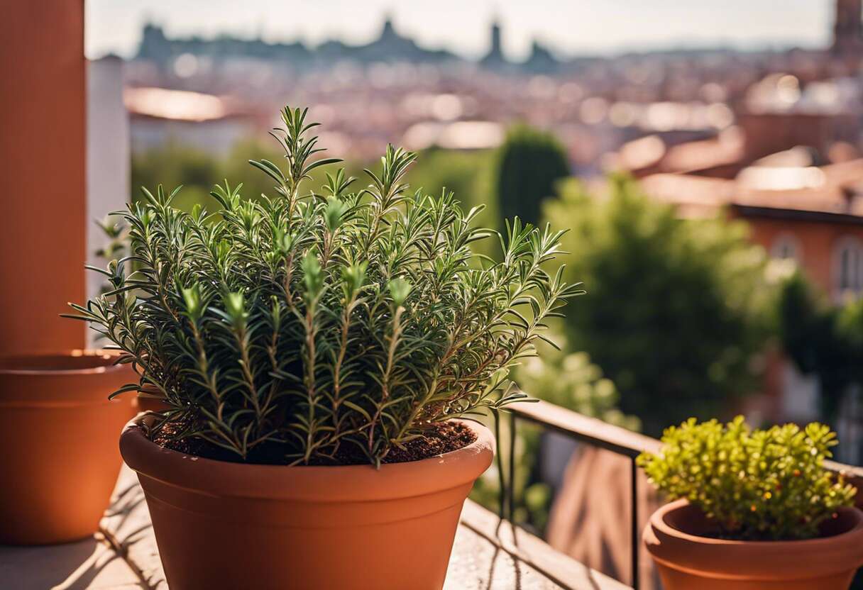 Romarin en balcon : étapes clés d'une culture réussie