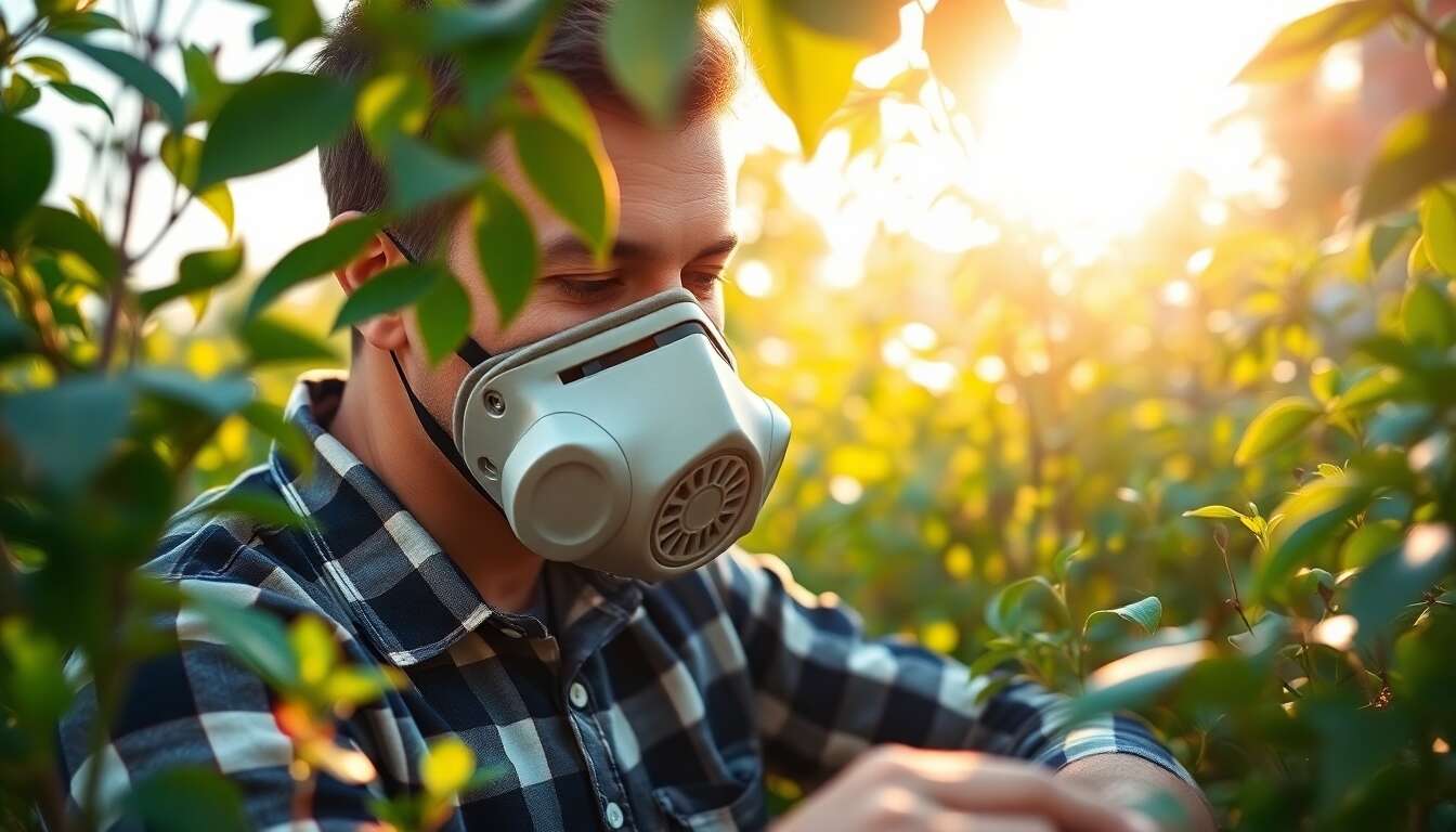 Masques anti-poussière : respirer sainement en jardinant