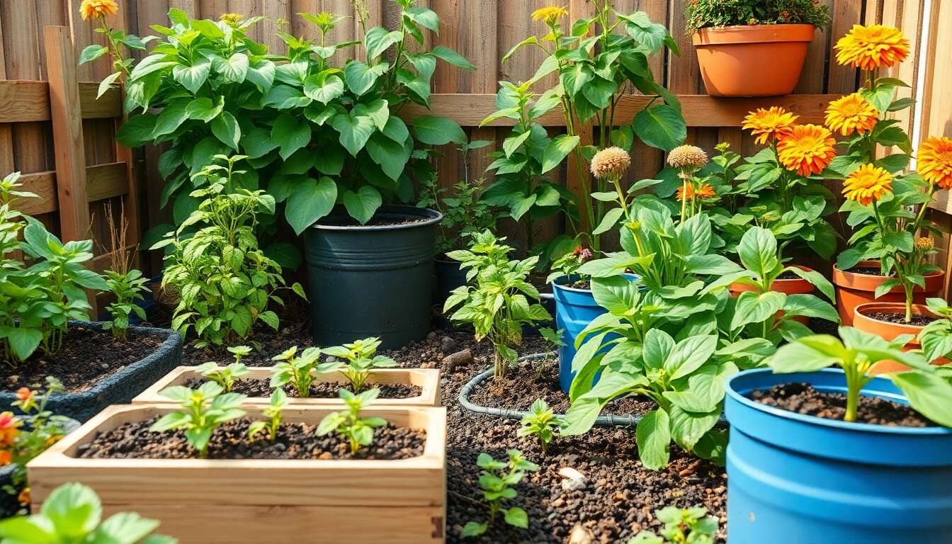 Réutiliser au jardin : idées créatives pour un espace vert durable