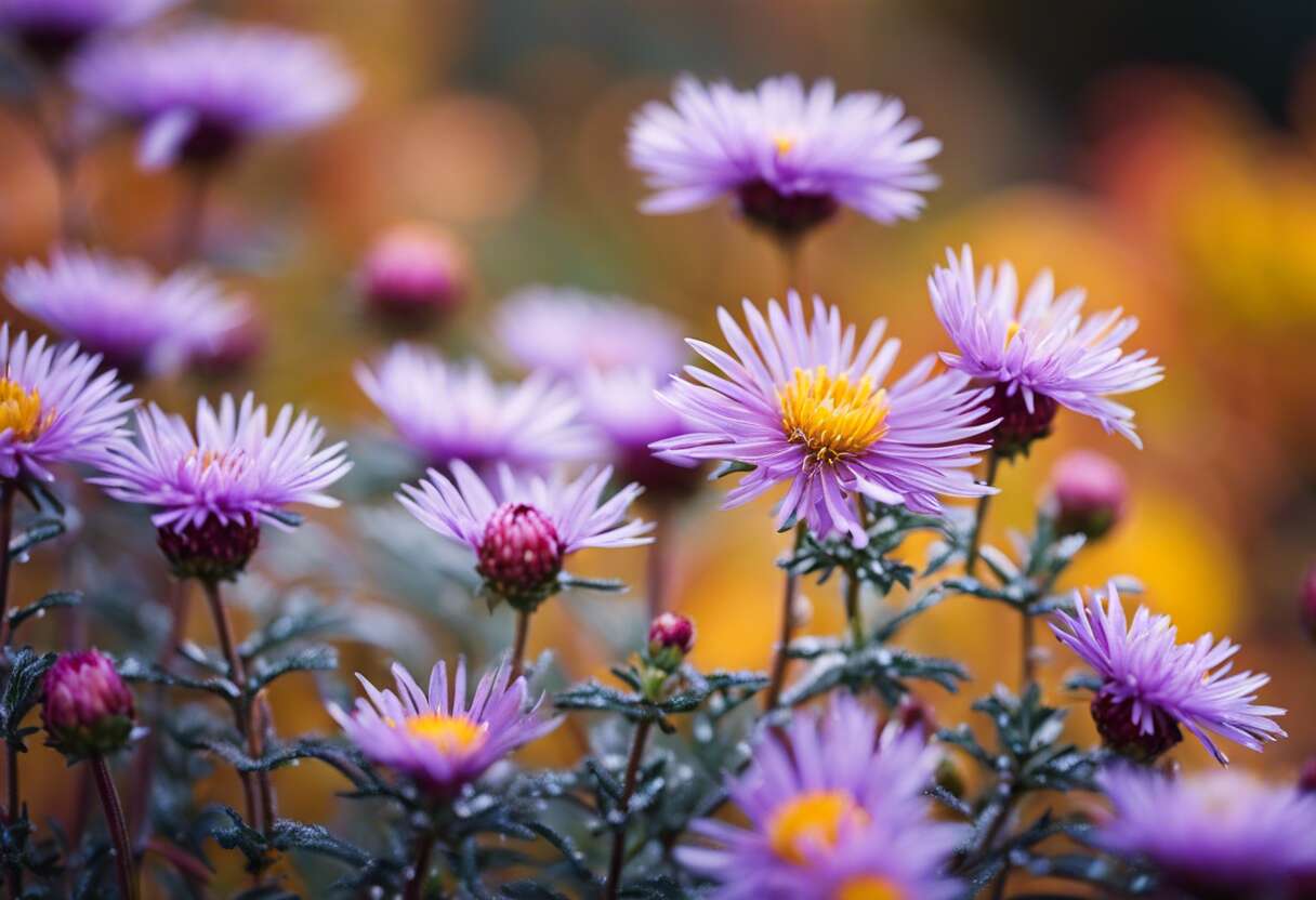 Asters d'automne : sélectionner les plus résistants au froid