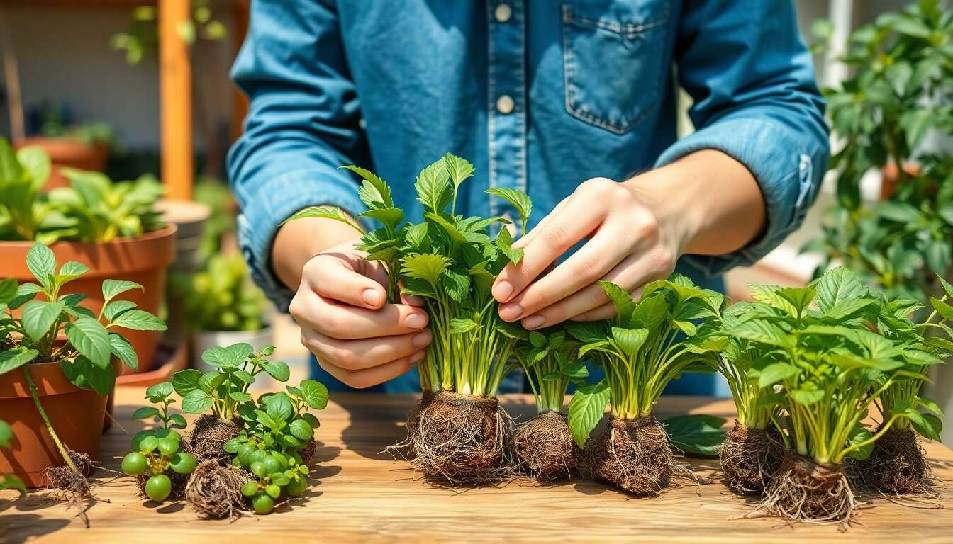 Multiplication par division : une méthode simple pour certaines plantes