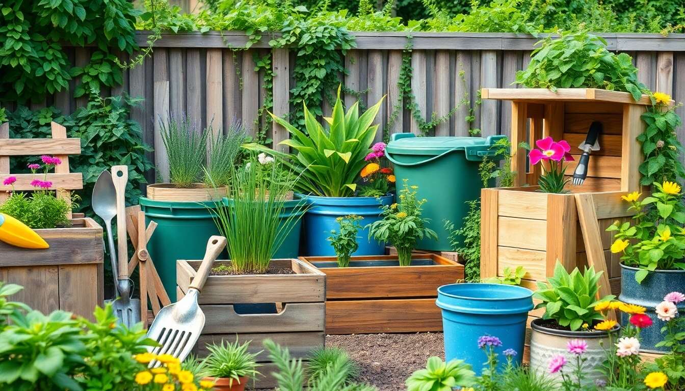 Jardinage durable : sélection de matériaux recyclables