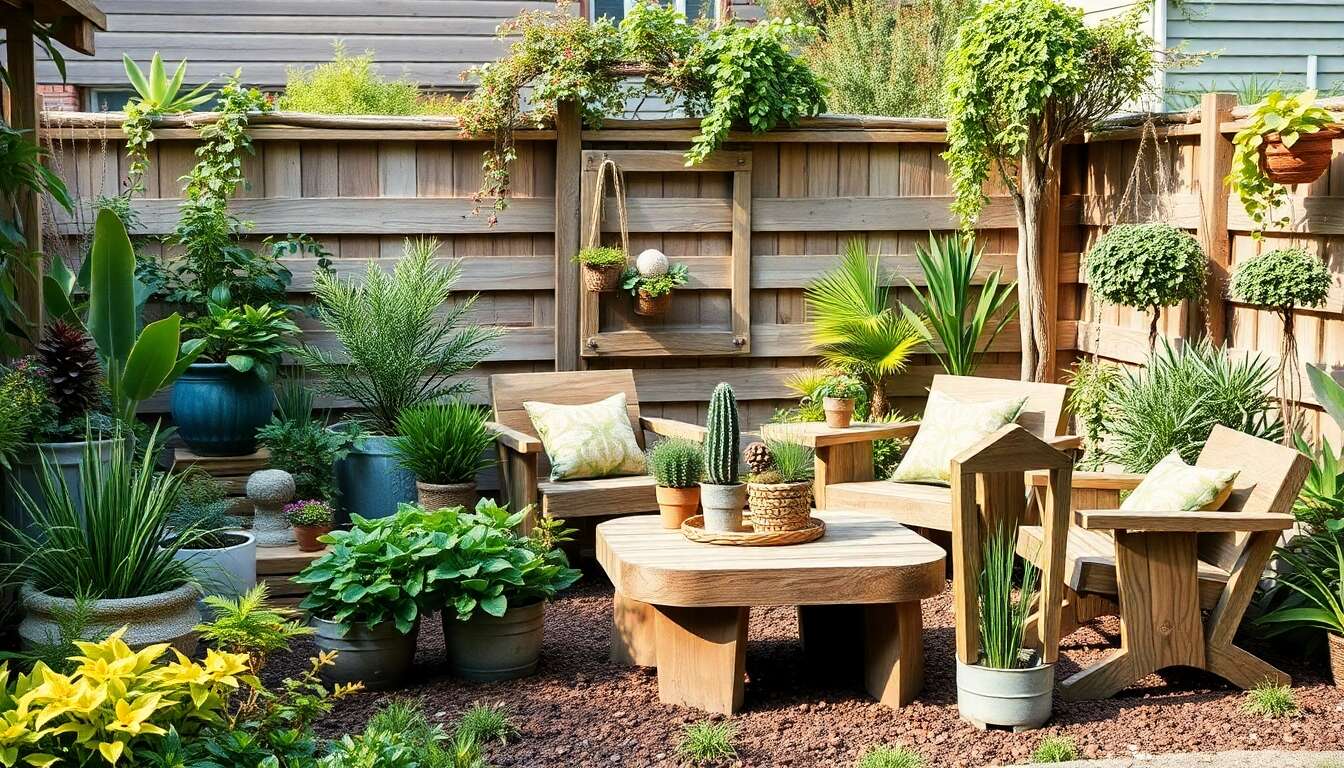 Le bois recyclé: une solution vertueuse pour l'aménagement du jardin