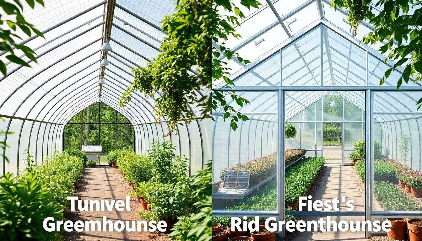 Serres tunnel contre serres rigides : comparatif détaillé