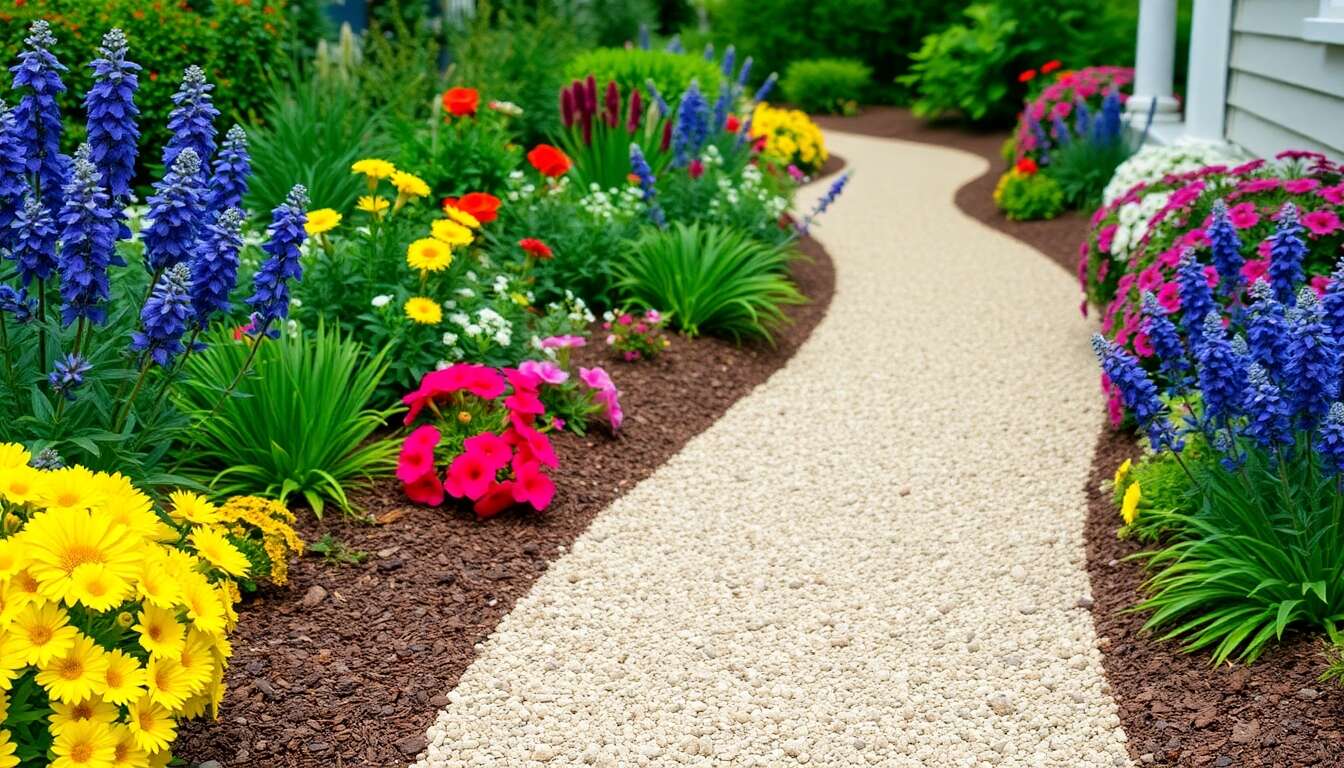 Gravier, sable ou paillage : solutions pour un chemin de jardin esthétique et fonctionnel