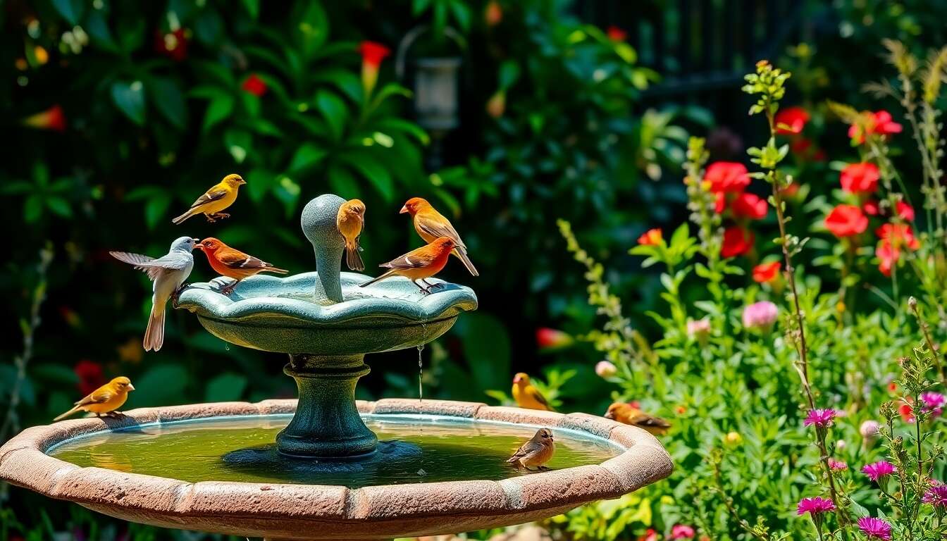 Bain d'oiseaux et abreuvoirs : importance et installation