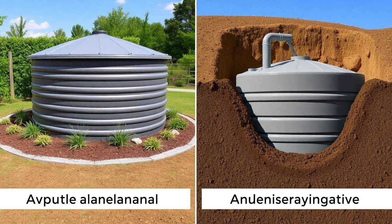 Cuve aérienne ou enterrée : avantages et inconvénients