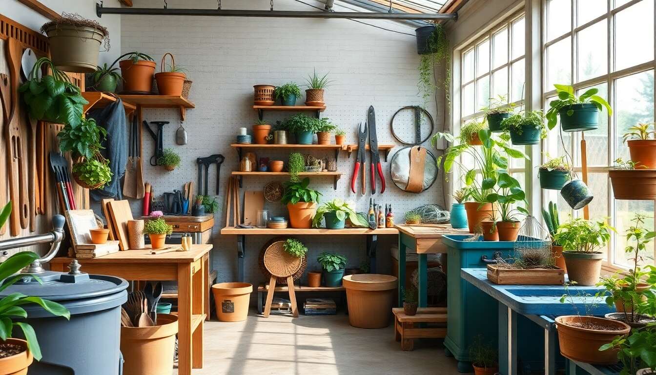 Étapes essentielles pour concevoir un atelier de jardin fonctionnel