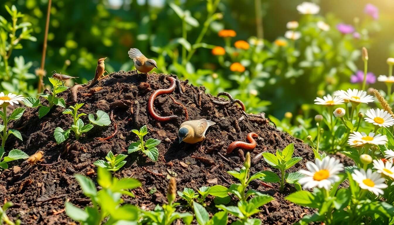 Les alliés du compost : insectes et microorganismes