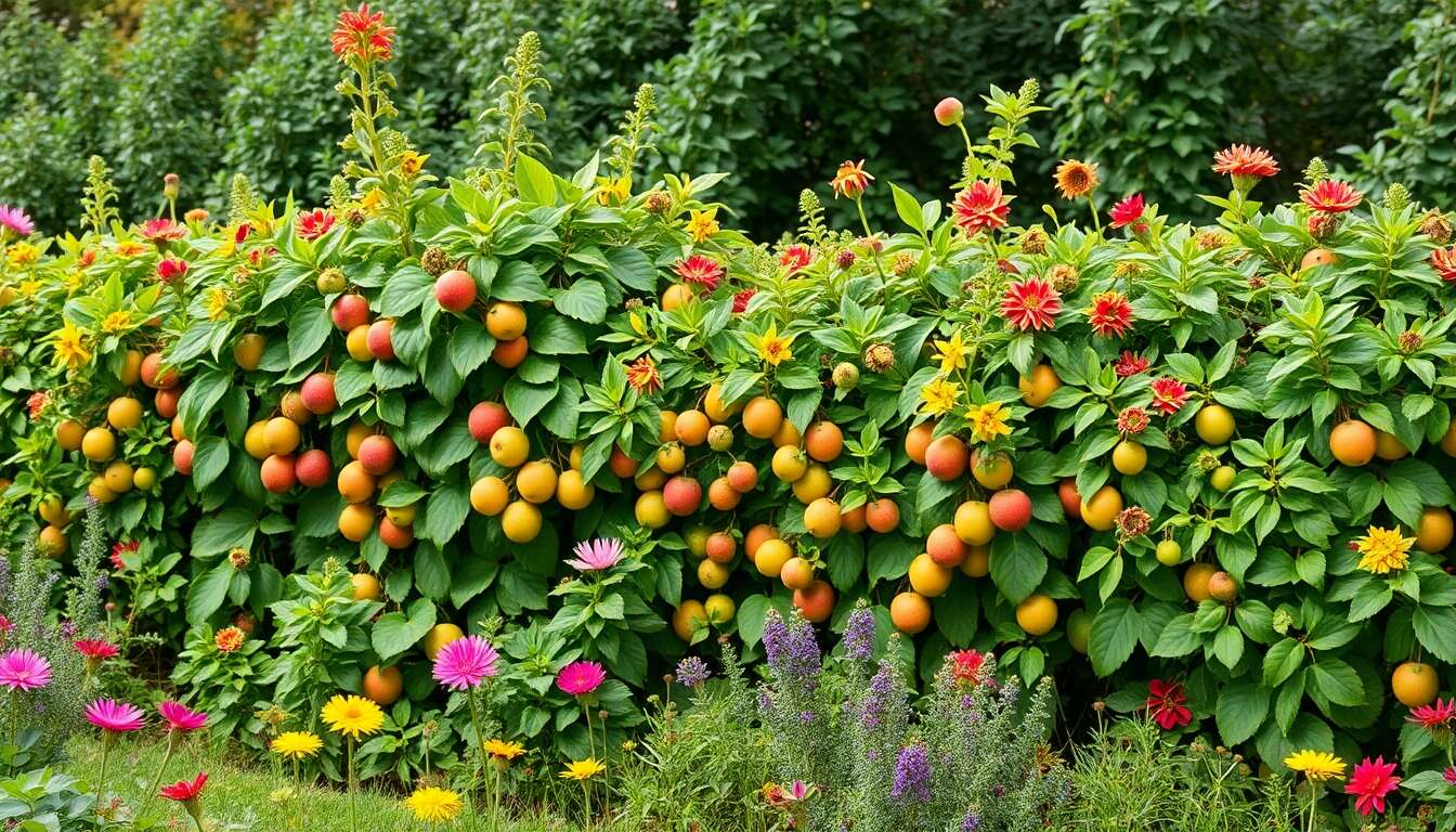 Haies comestibles : associer esthétique et production fruitière