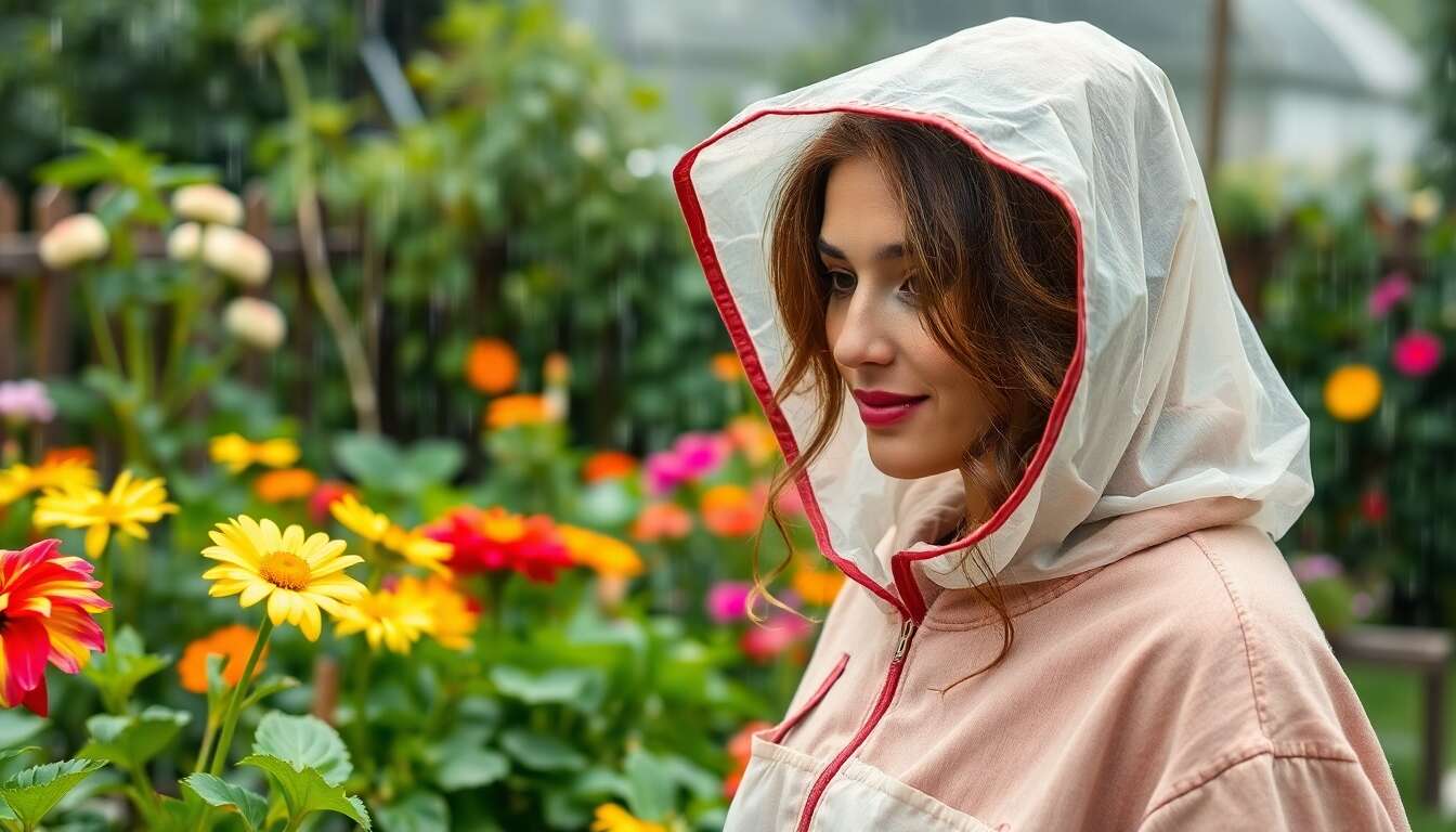 Capes de pluie légères et pratiques pour le travail au jardin