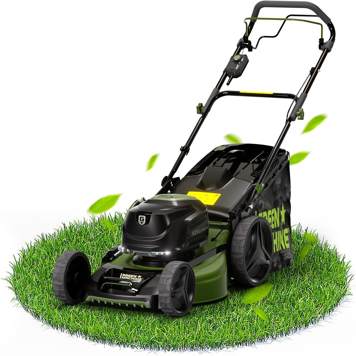 Test de la tondeuse Green Machine 62V : efficacité sans fil