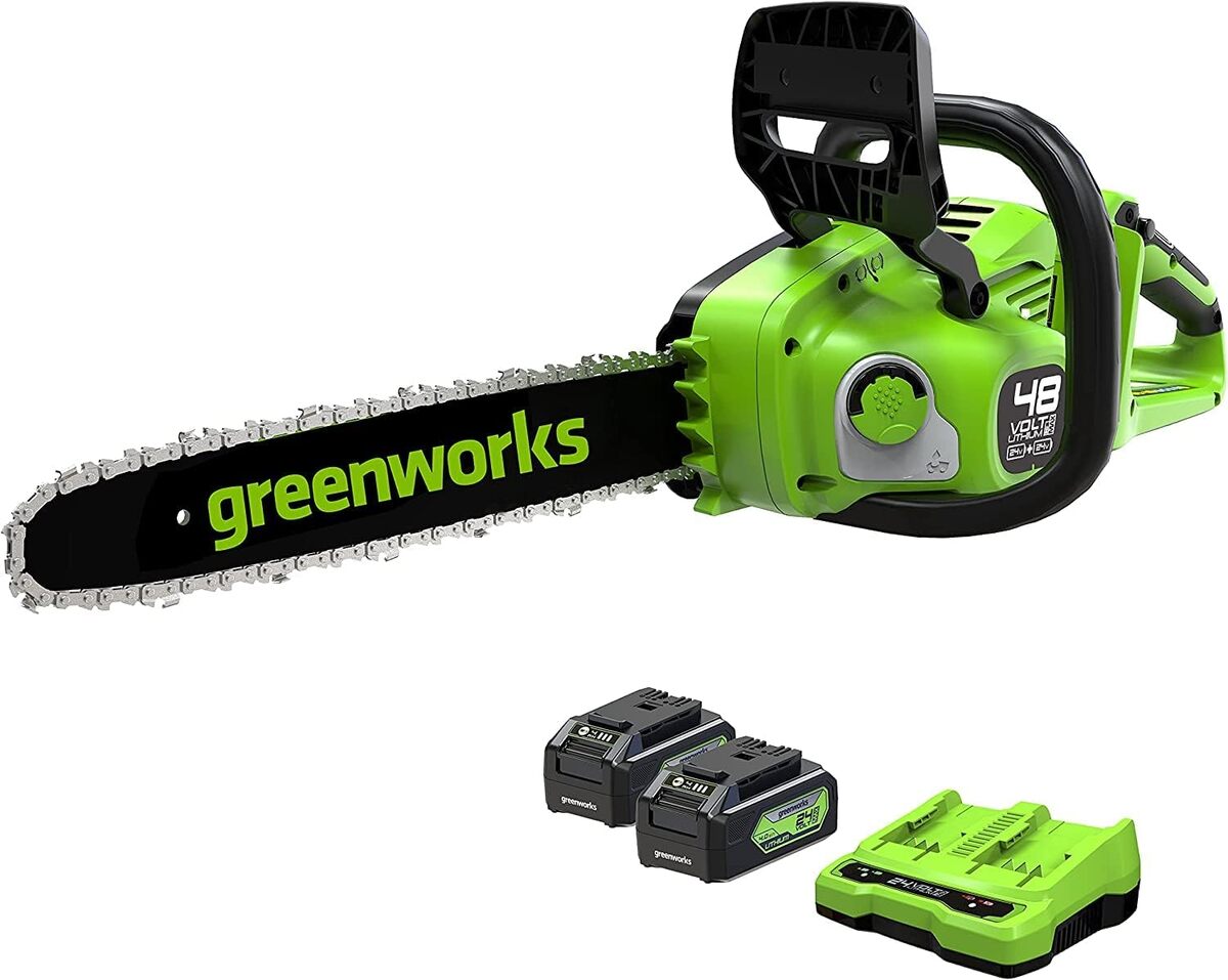Test de la tronçonneuse sans fil Greenworks GD24X2CS36K4X