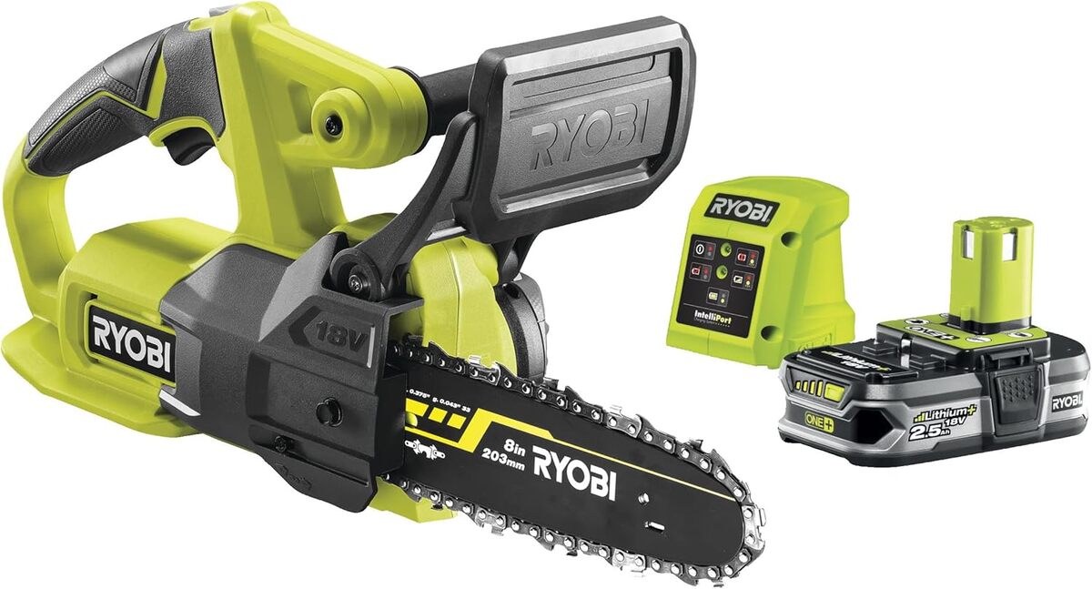Test tronçonneuse compacte Ryobi RY18CS20A-125