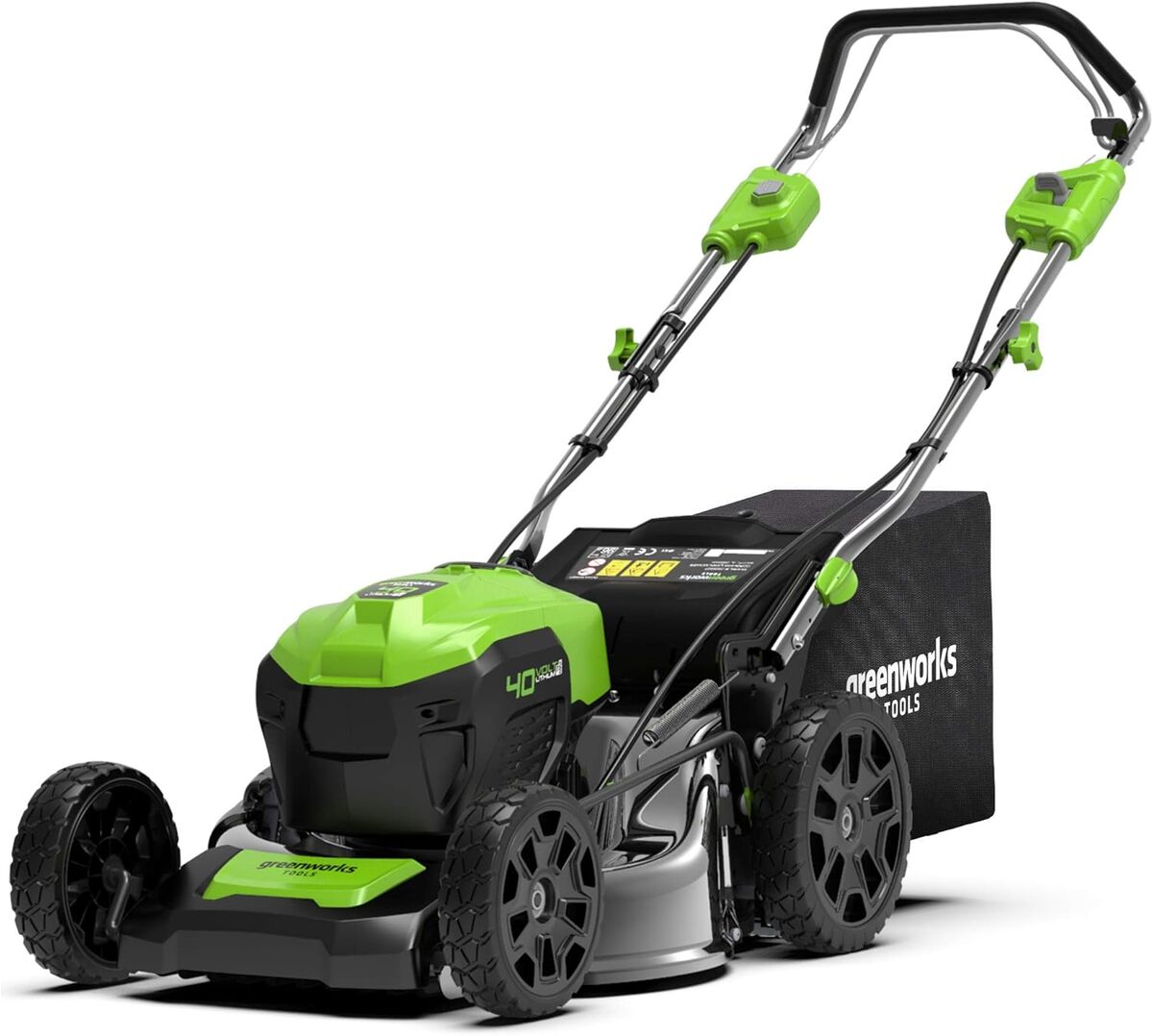 Test de la tondeuse Greenworks GD40LM46SP sans fil : efficacité sur 600 m²