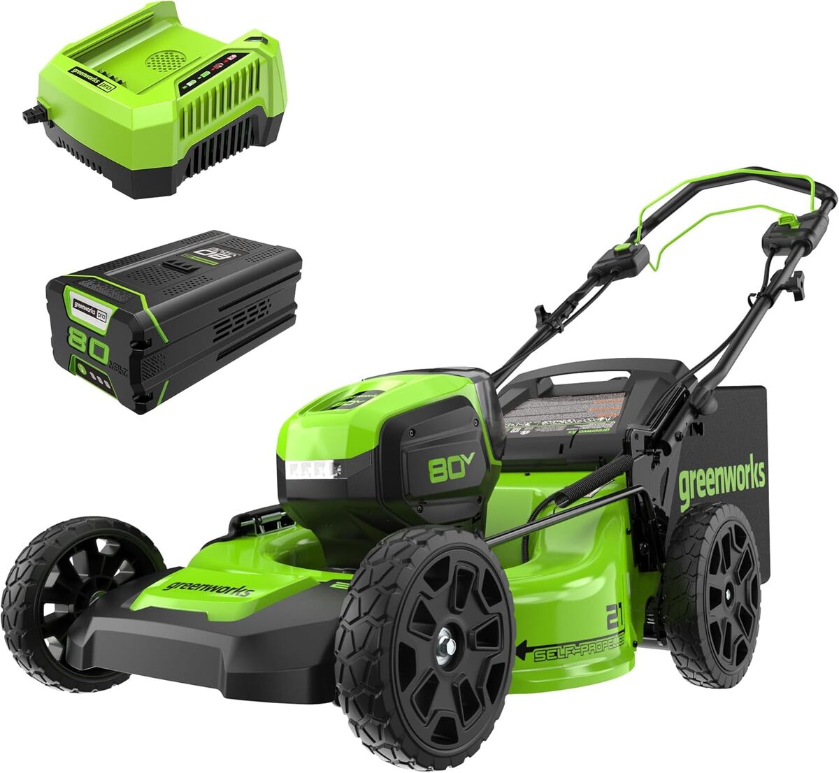 Test : greenworks Pro MO80L00, tondeuse sans fil autopropulsée 80 V