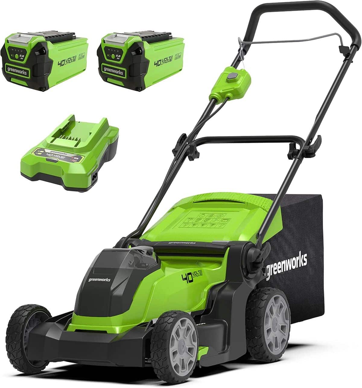 Test de la tondeuse Greenworks G40LM41K2X sans fil