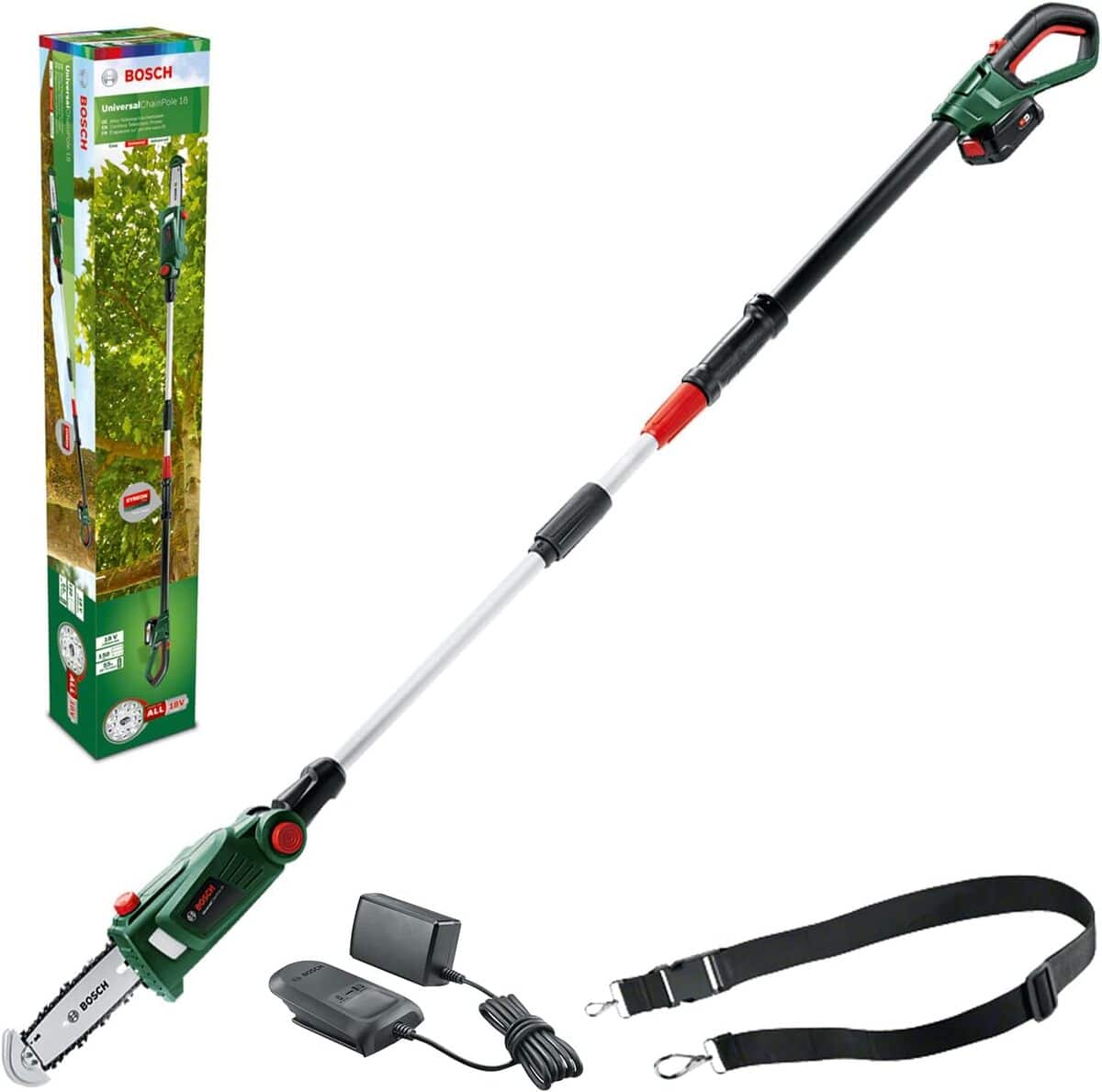 Test de la tronçonneuse télescopique Bosch UniversalChainPole 18 V